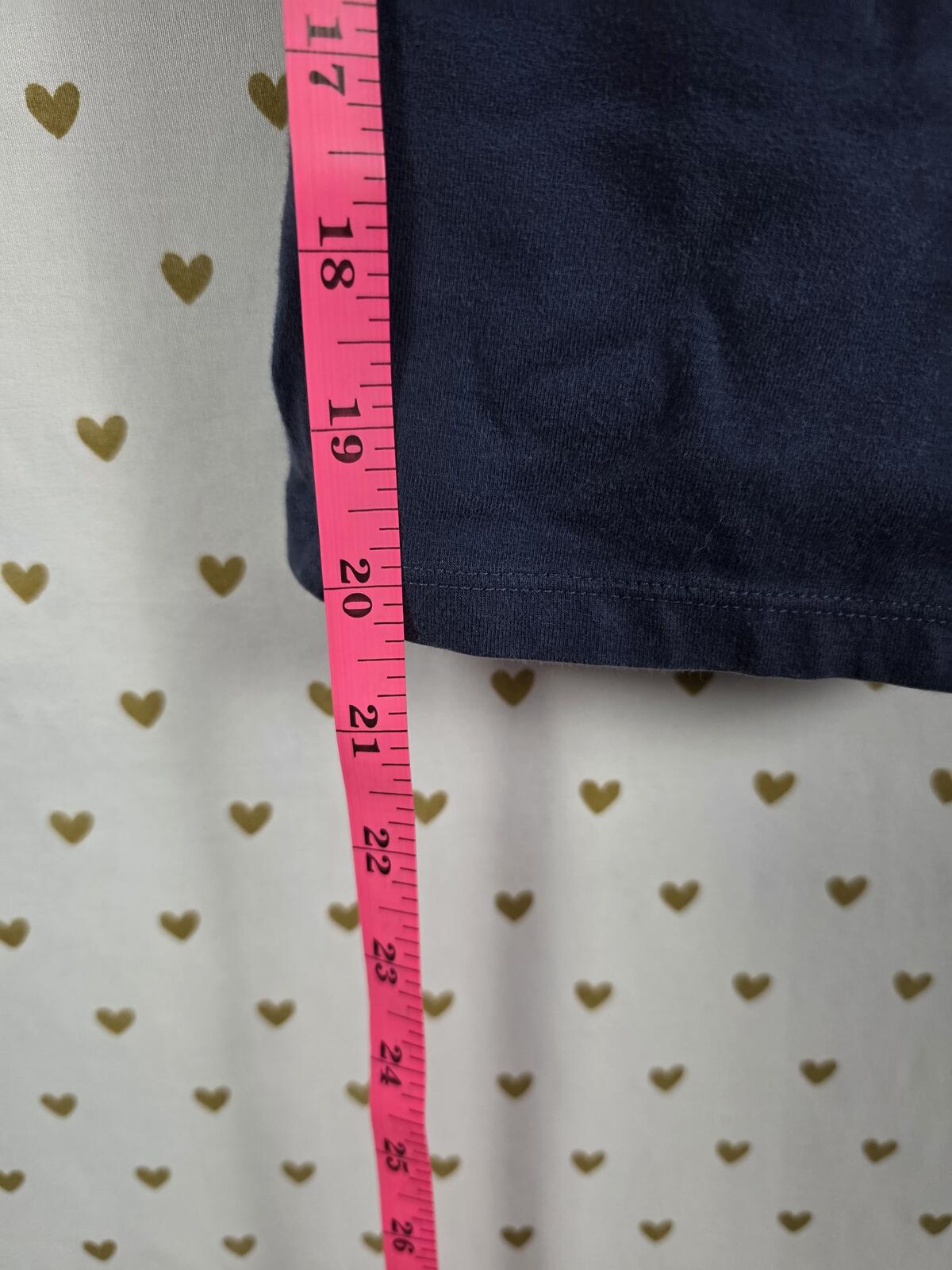 Victorias Secret PINK BLUE VINTAGE cropped Capri Foldover Yoga Pants MEDIUM