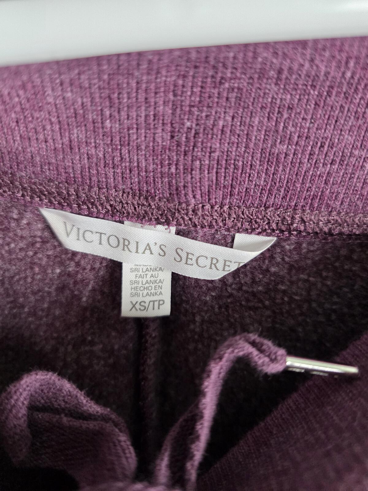 Victorias Secret ANGEL Bling Sequined Logo Tapered Joggers Sweatpants Sweats XS