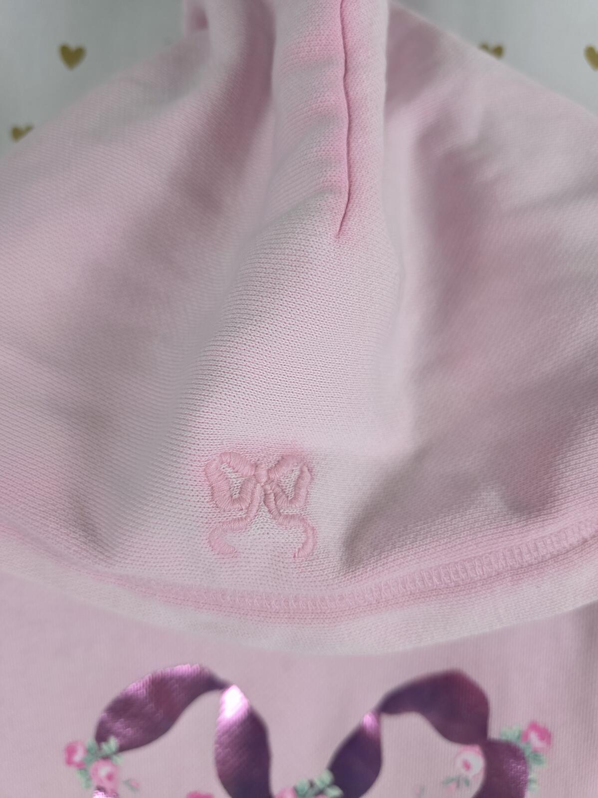 Victorias Secret Pink x LOVESHACKFANCY Bow Hoodie Sweater Pullover MEDIUM