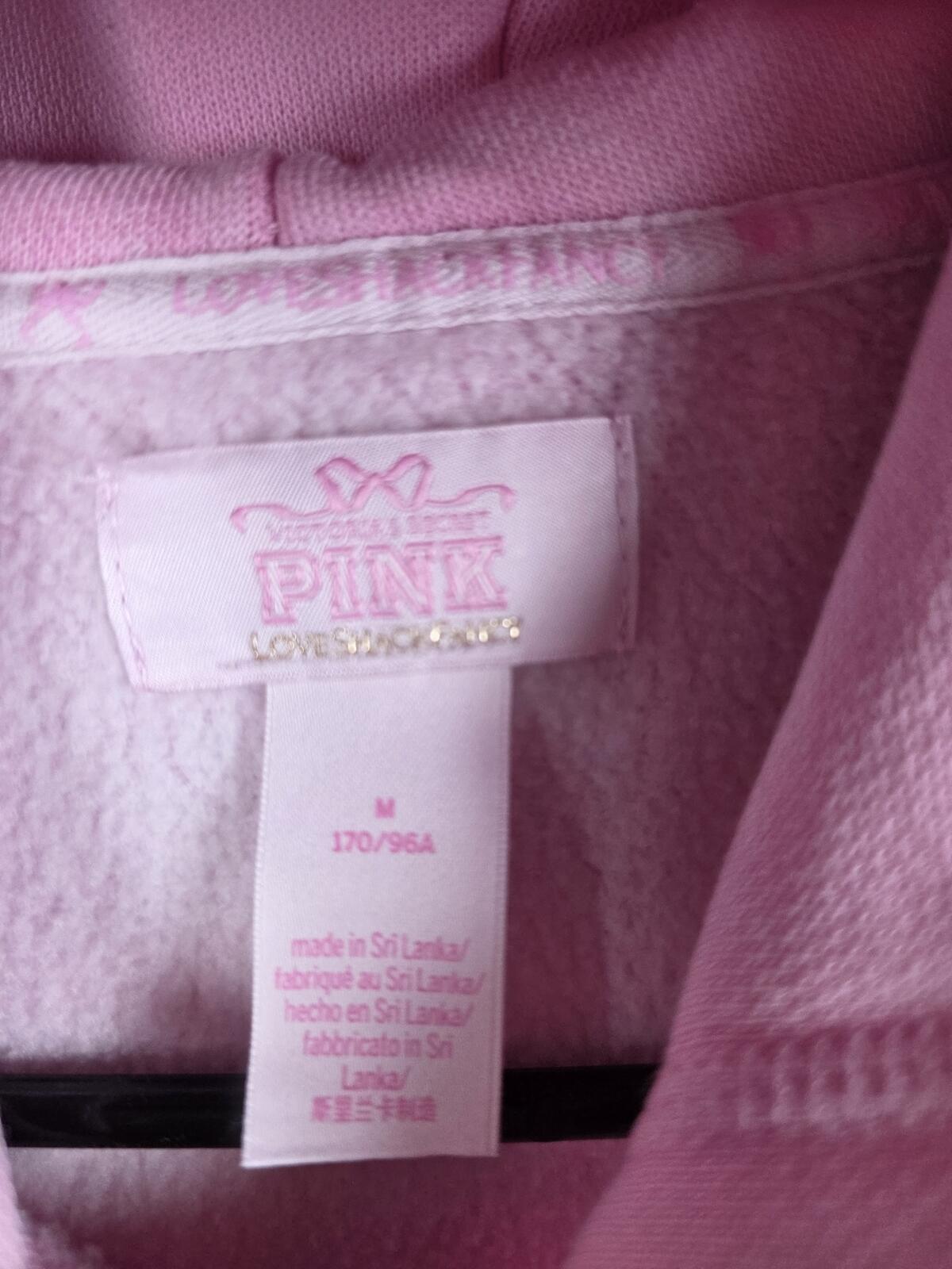 Victorias Secret Pink x LOVESHACKFANCY Bow Hoodie Sweater Pullover MEDIUM
