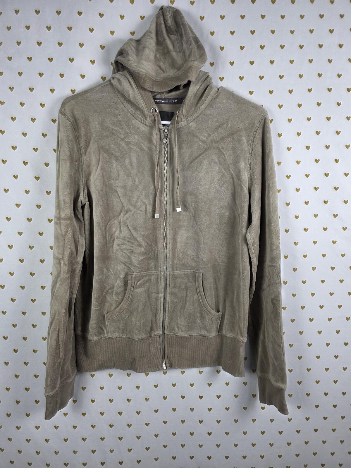 Victorias Secret WINGS VELOUR Hoodie Jacket Full Zip MEDIUM