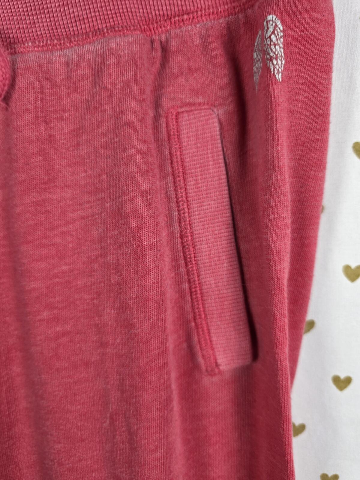 Victorias Secret ANGELS WINGS BLING logo Sequined Sweats Sweatpants SMALL