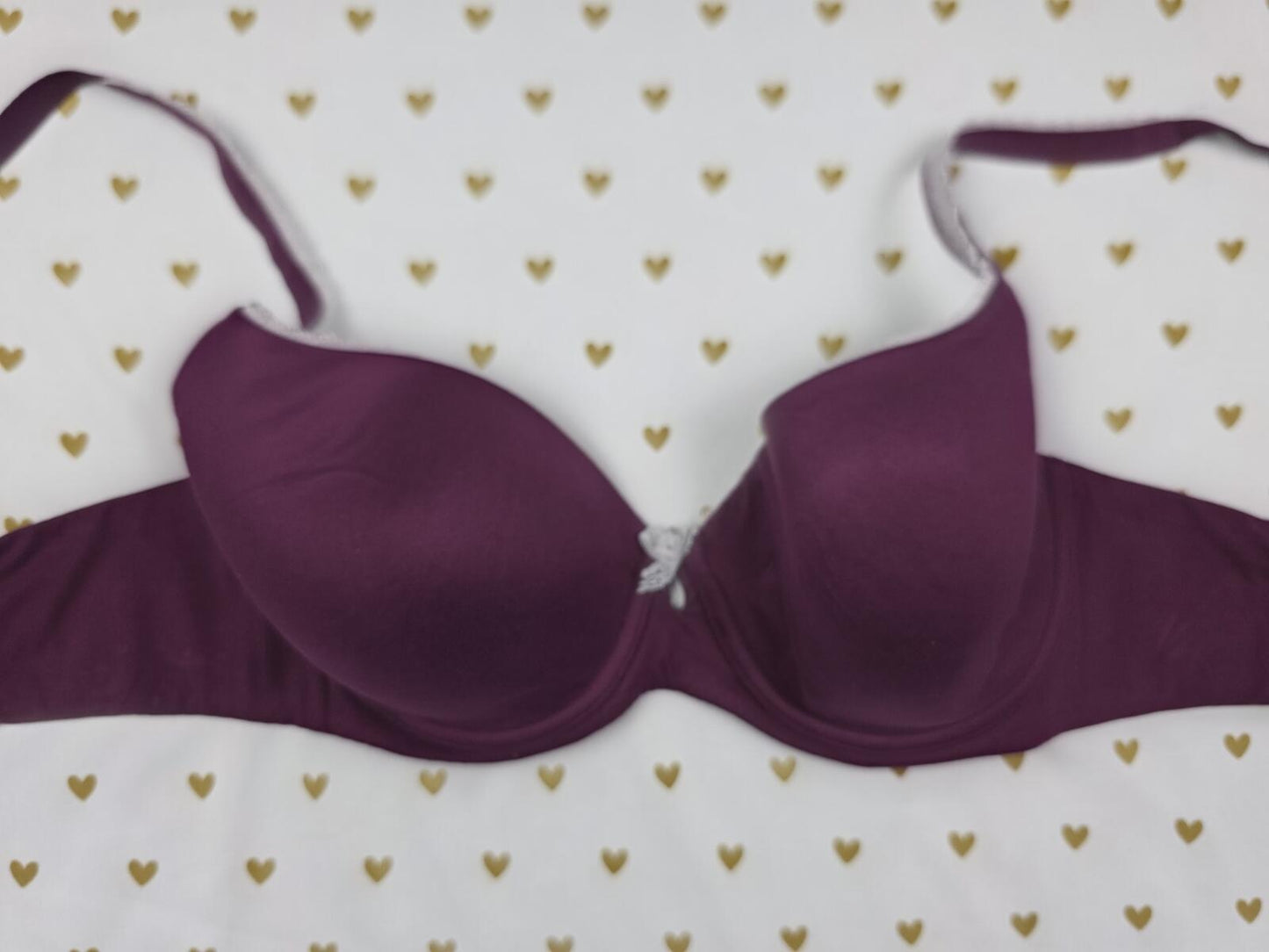 Victoria's Secret Maroon Lined Demi BODY BY VICTORIA bra 36C