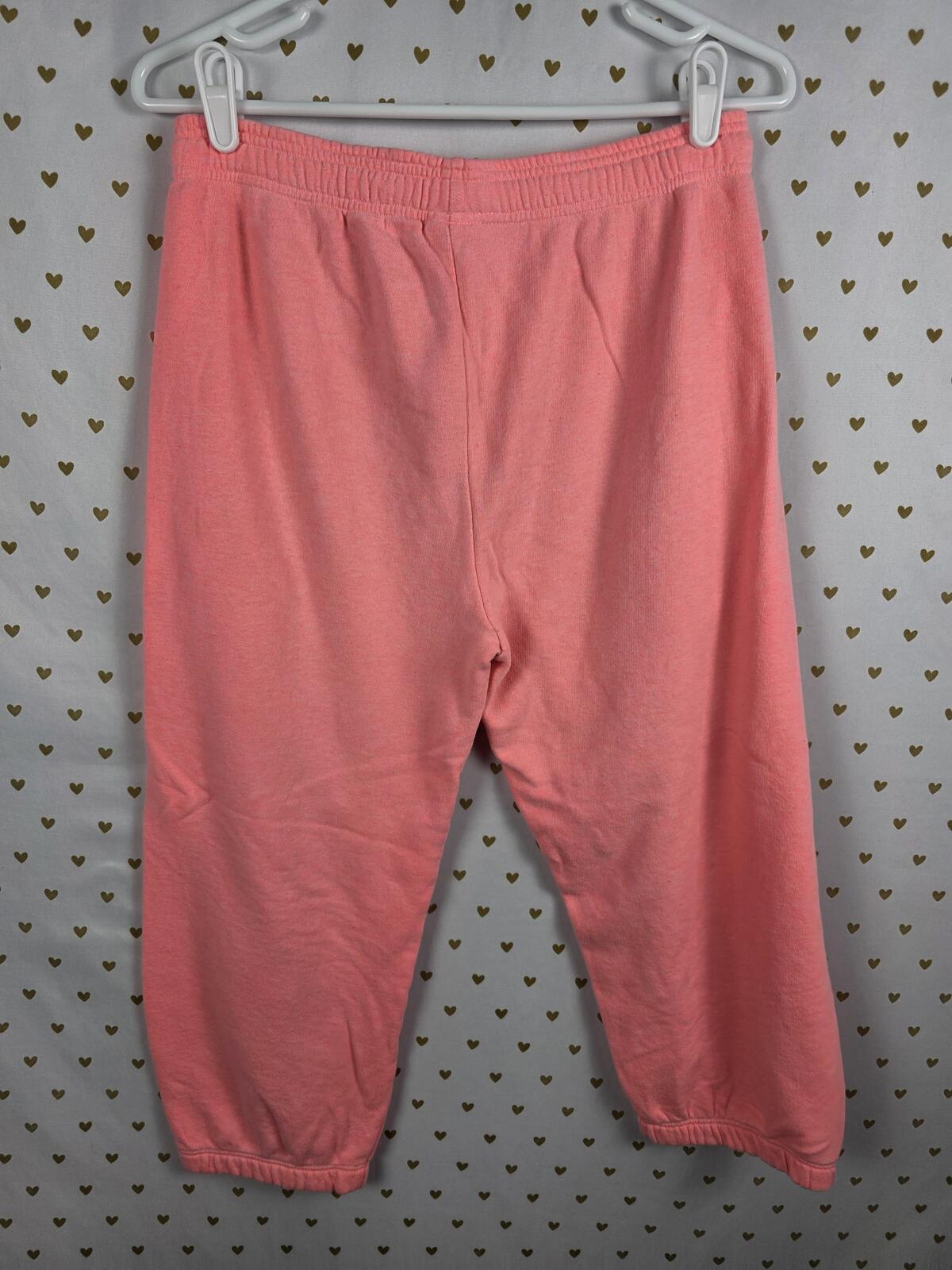 Victorias Secret PINK Vintage Heart CAPRI Cropped Joggers Sweats Sweatpants XS