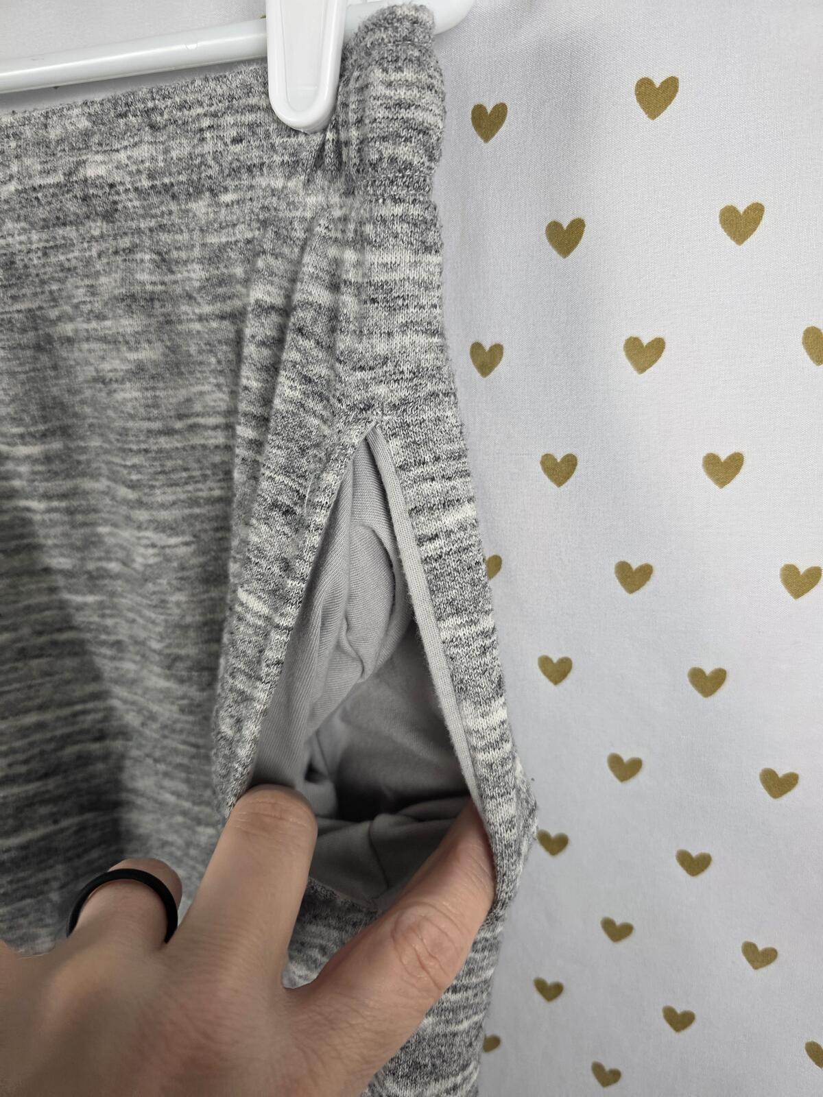 Victorias Secret PINK BLING GREY Mega Sequined Logo Sweats Sweatpants XS Oversiz