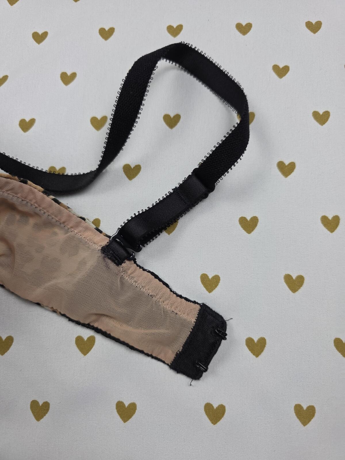 Victorias Secret LEOPARD Cheetah Lace Bra Balconette Demi 36C