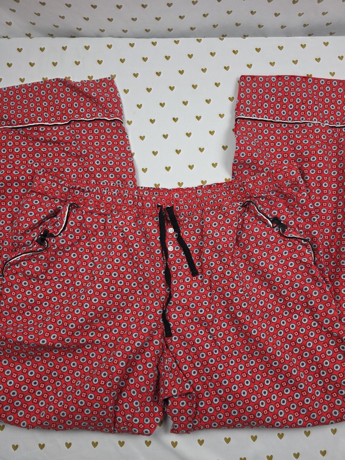 Victorias Secret Soft Regular XL red Sleep Pants Pajama Bottoms PJ