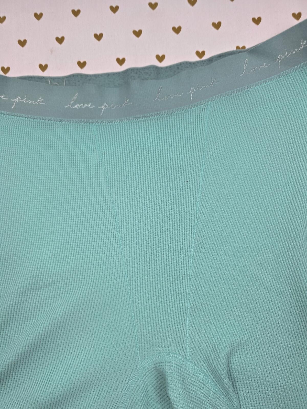 Victorias Secret PINK Mint waffle XL Sleep Shorts Boxers Pajama Bottoms
