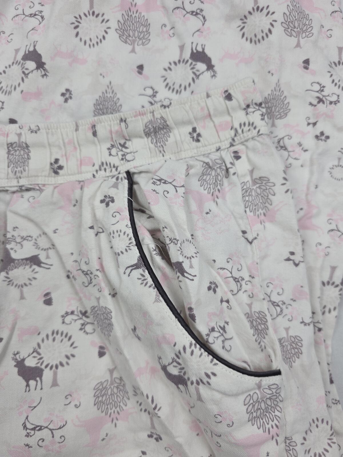 Victorias Secret Pajama Sleep Pants DEER PJ Bottoms Soft Comfy  Small Pockets