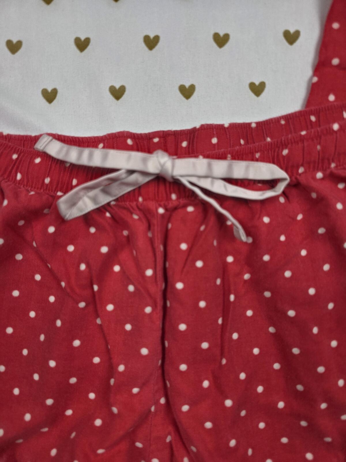 Victorias Secret Red Polka Dot Sleep Pants Pajama Bottoms Tapered Small