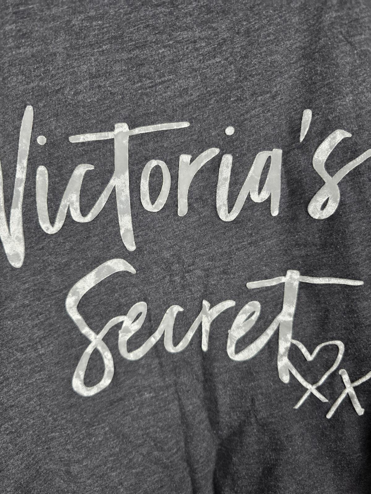 Victorias Secret PINK Soft Velvet Logo Tank Top Muscle Tee shirt SMALL