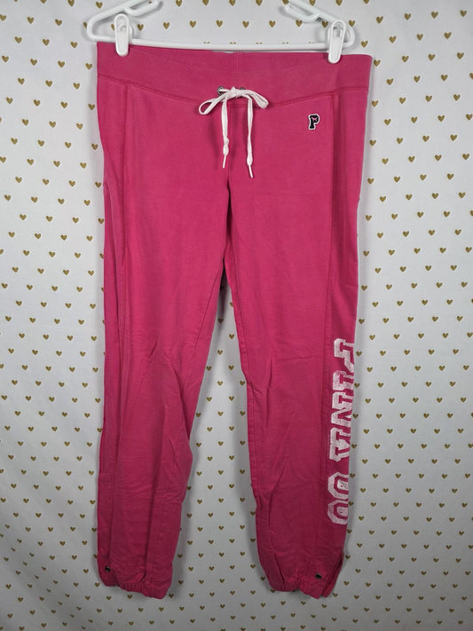 Victorias Secret PINK Vintage Y2k Tapered ZIp Ankle Sweats Sweatpants Joggers M