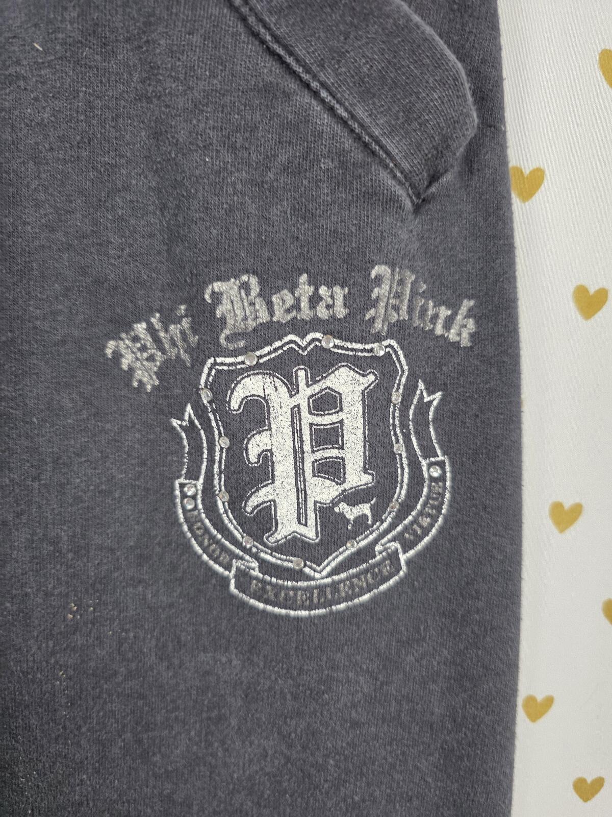 Victorias Secret PHI BETA PINK Bling DIaper Logo Butt Boyfriend Sweats Sweatpant