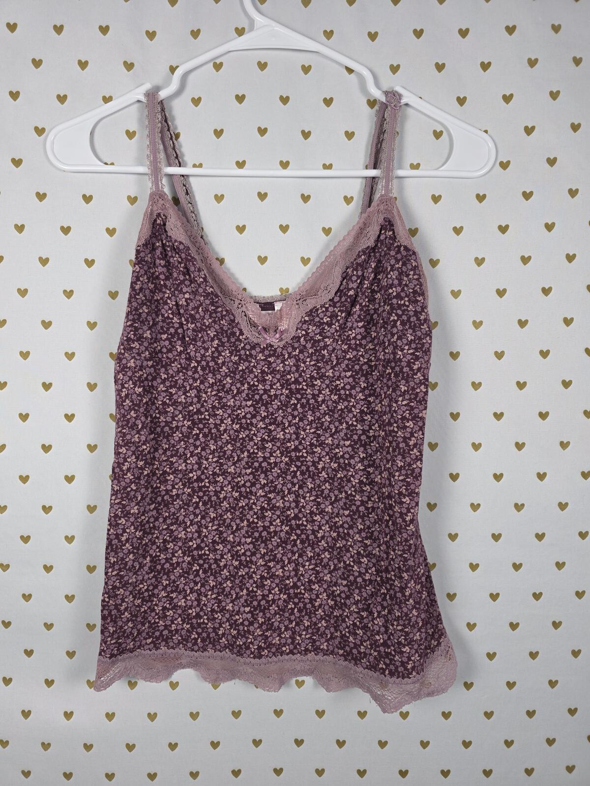 Victorias Secret Vintage ANGELS y2k Lace Accent Babydoll Tank Top MEDIUM