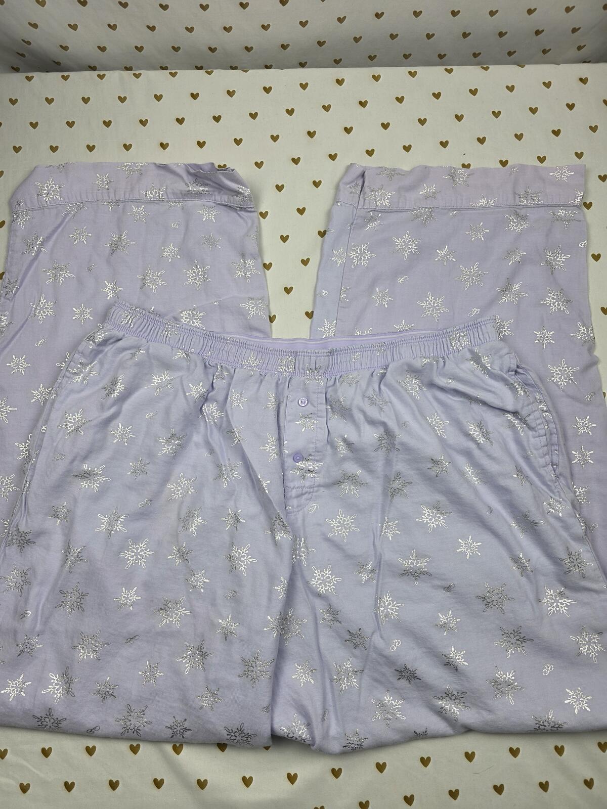 Victorias Secret PINK Purple Sleep Pants Pajama Bottoms PJ XL