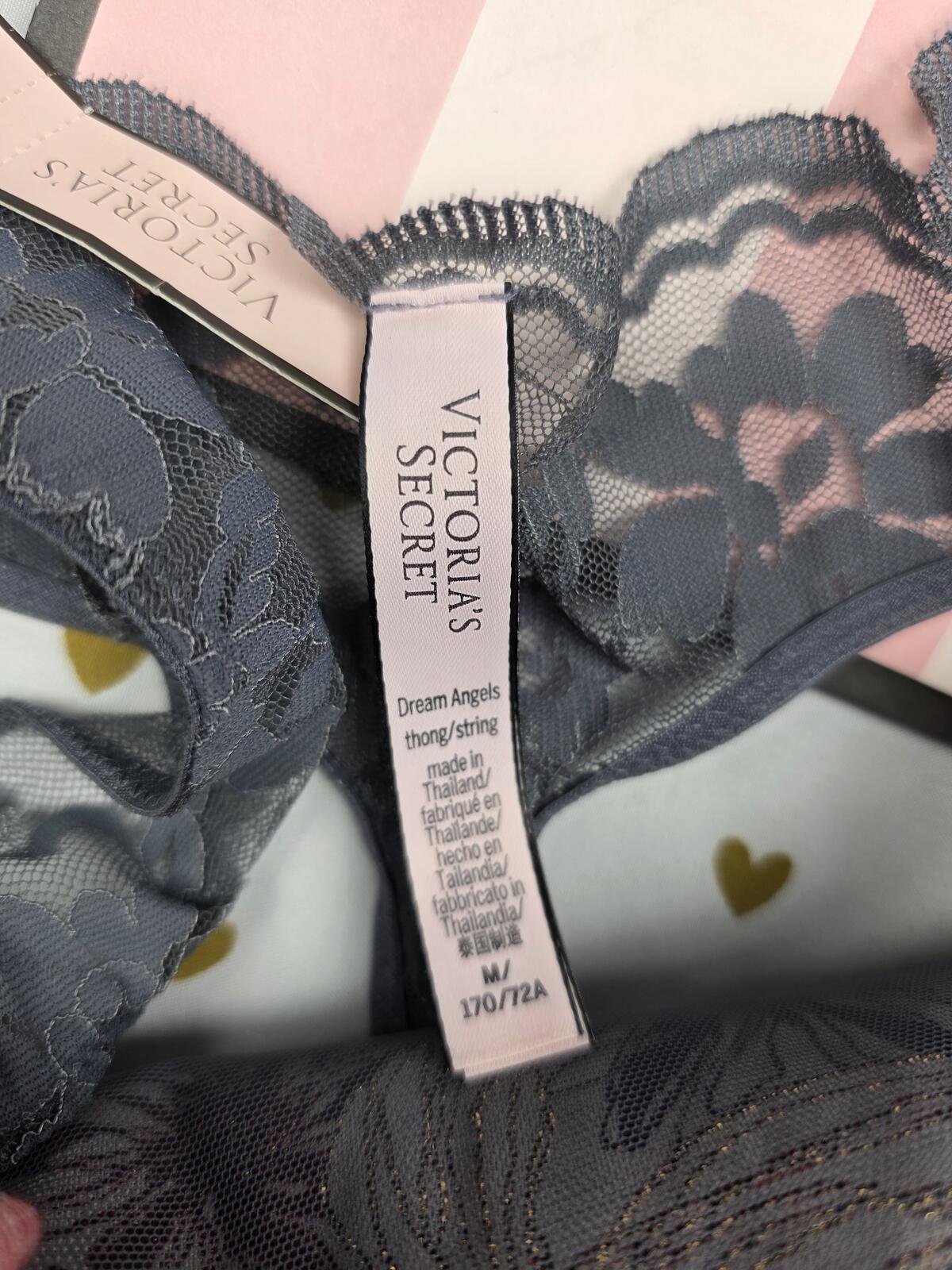 Victorias Secret NEW NWT Dream Angels Shimmer Shine Thong Medium