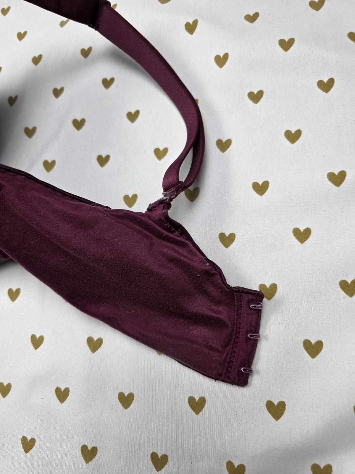 Victoria's Secret Body By Victoria Maroon Lined Demi Balconette Bra 38DDD