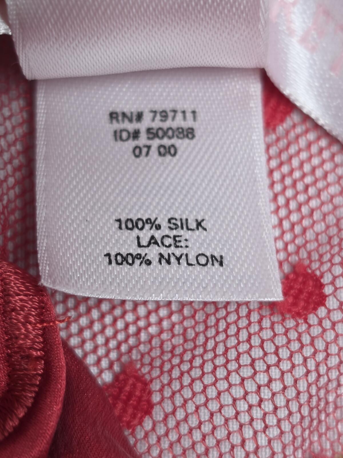 Victorias Secret Vintage Y2k SILK babydoll Polka Dot Small Tie Lingerie '00