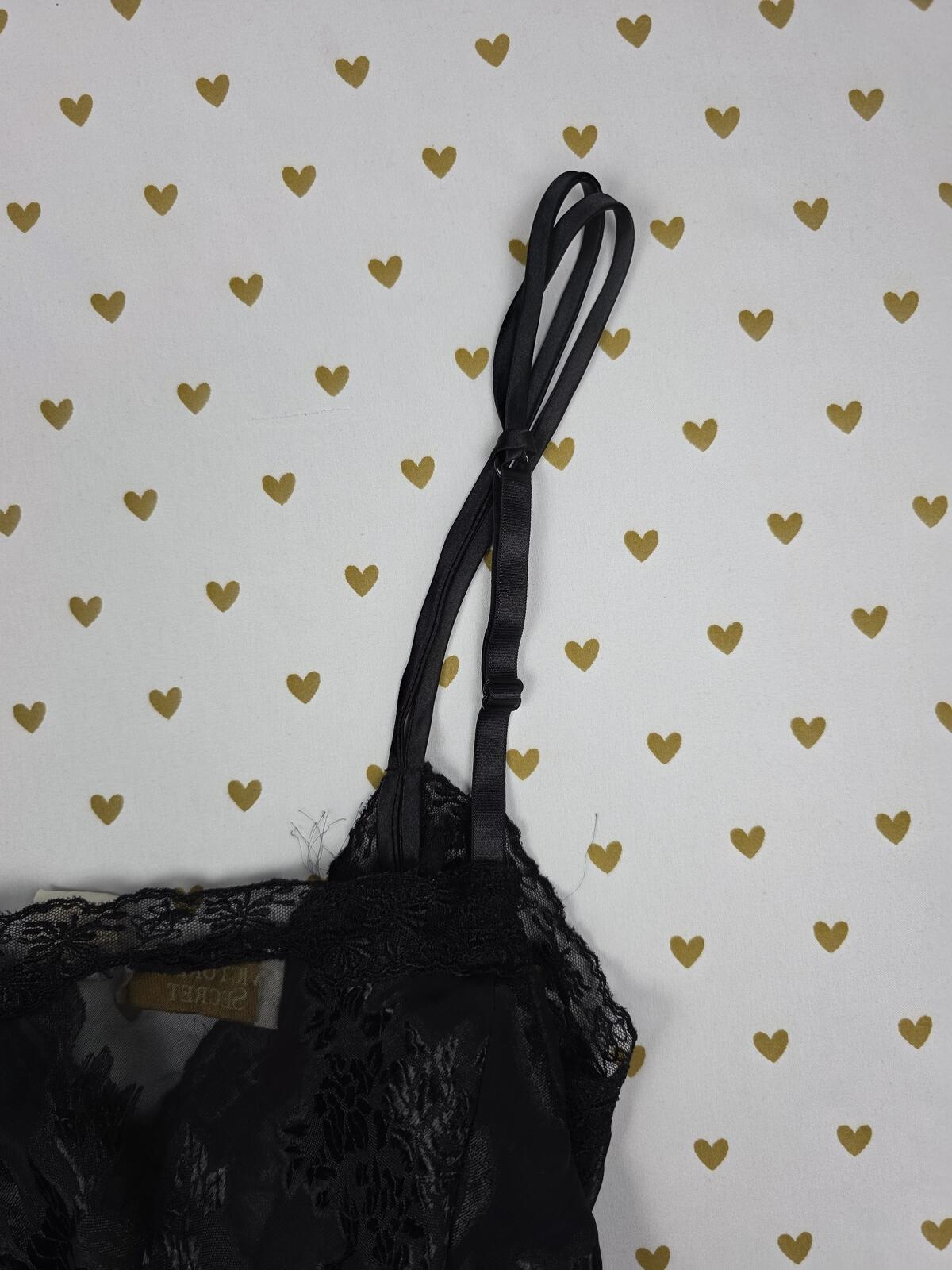 Victorias Secret Vintage GOLD LABEL Teddy Satin LARGE Silky Bodysuit Lingerie