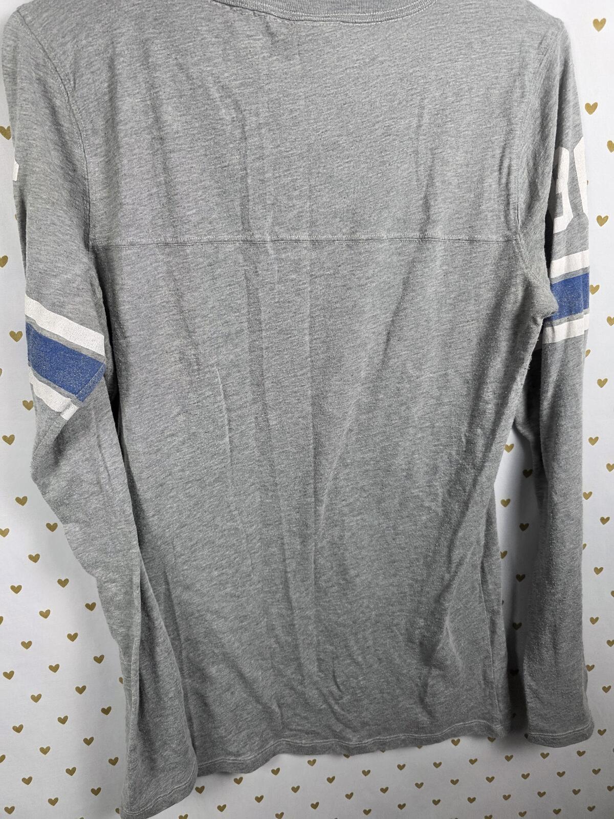 Victorias Secret PINK Vintage Y2k LONG SLEEVE LOVE 86 Tee shirt LARGE BLING