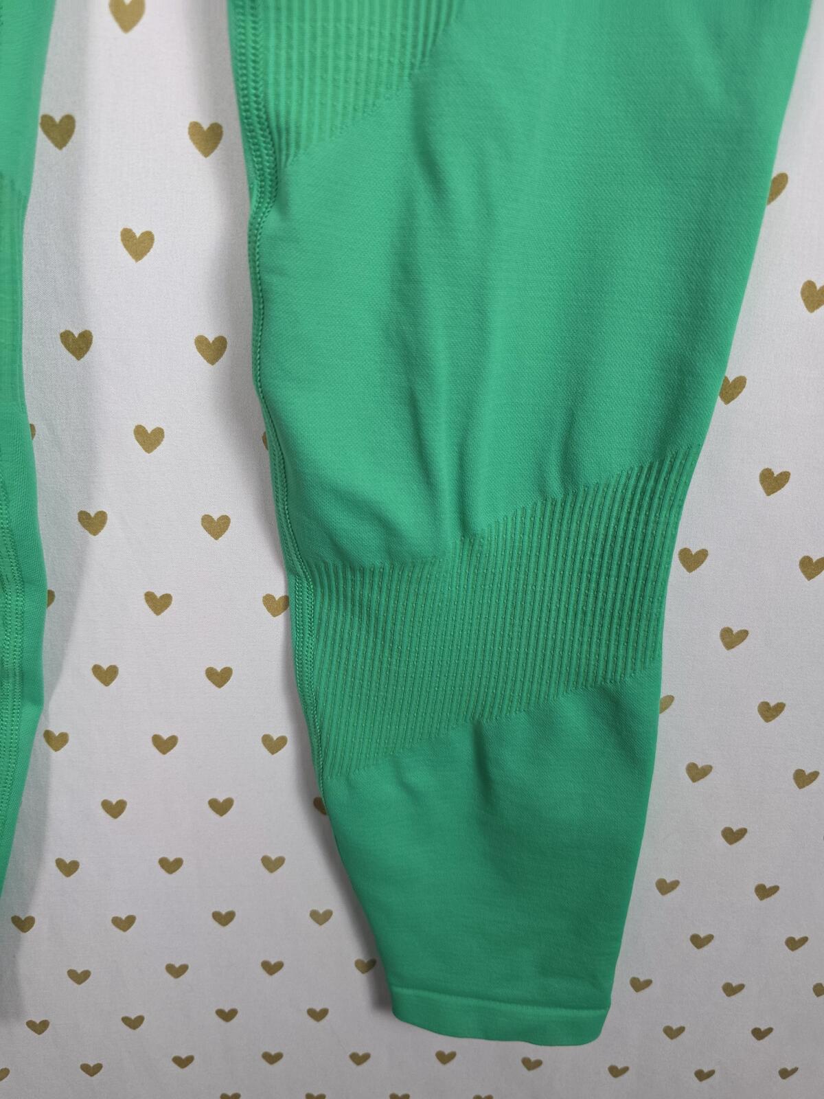 Victorias Secret PINK Green Leggings Active Sport Yoga Pants SMALL