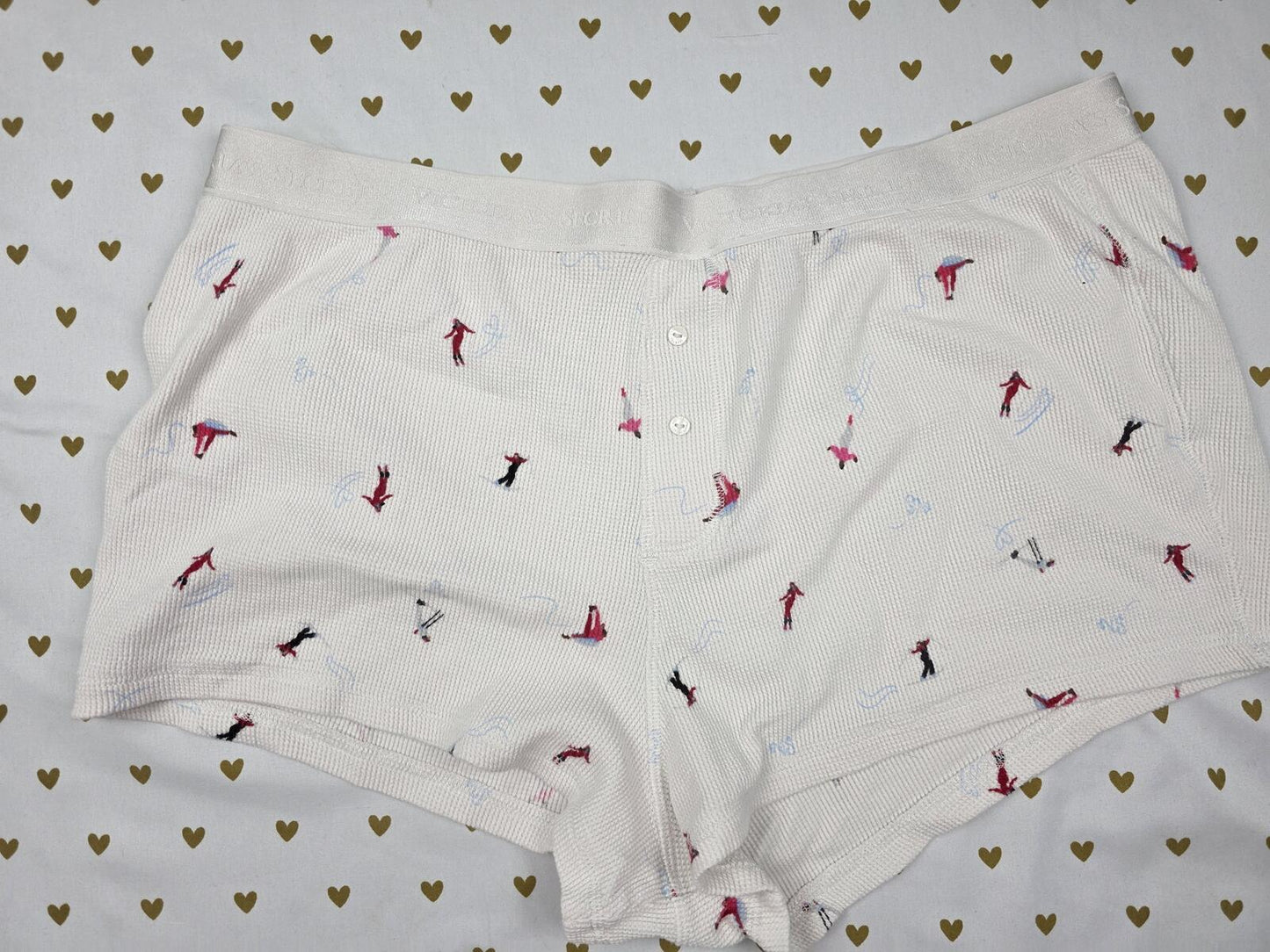 Victorias Secret XL Waffle Thermal Lot of  Sleep Shorts Boxers Pajama Bottoms