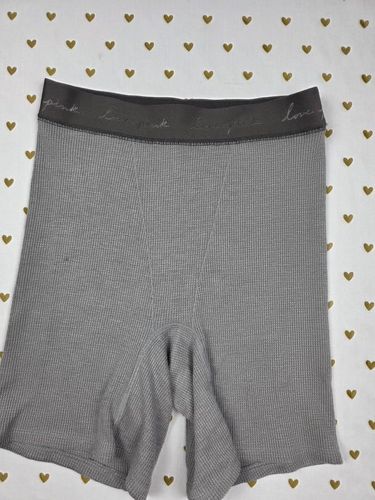 Victorias Secret PINK Waffle Thermal SMALL Sleep Shorts Boxers Pajama Bottoms