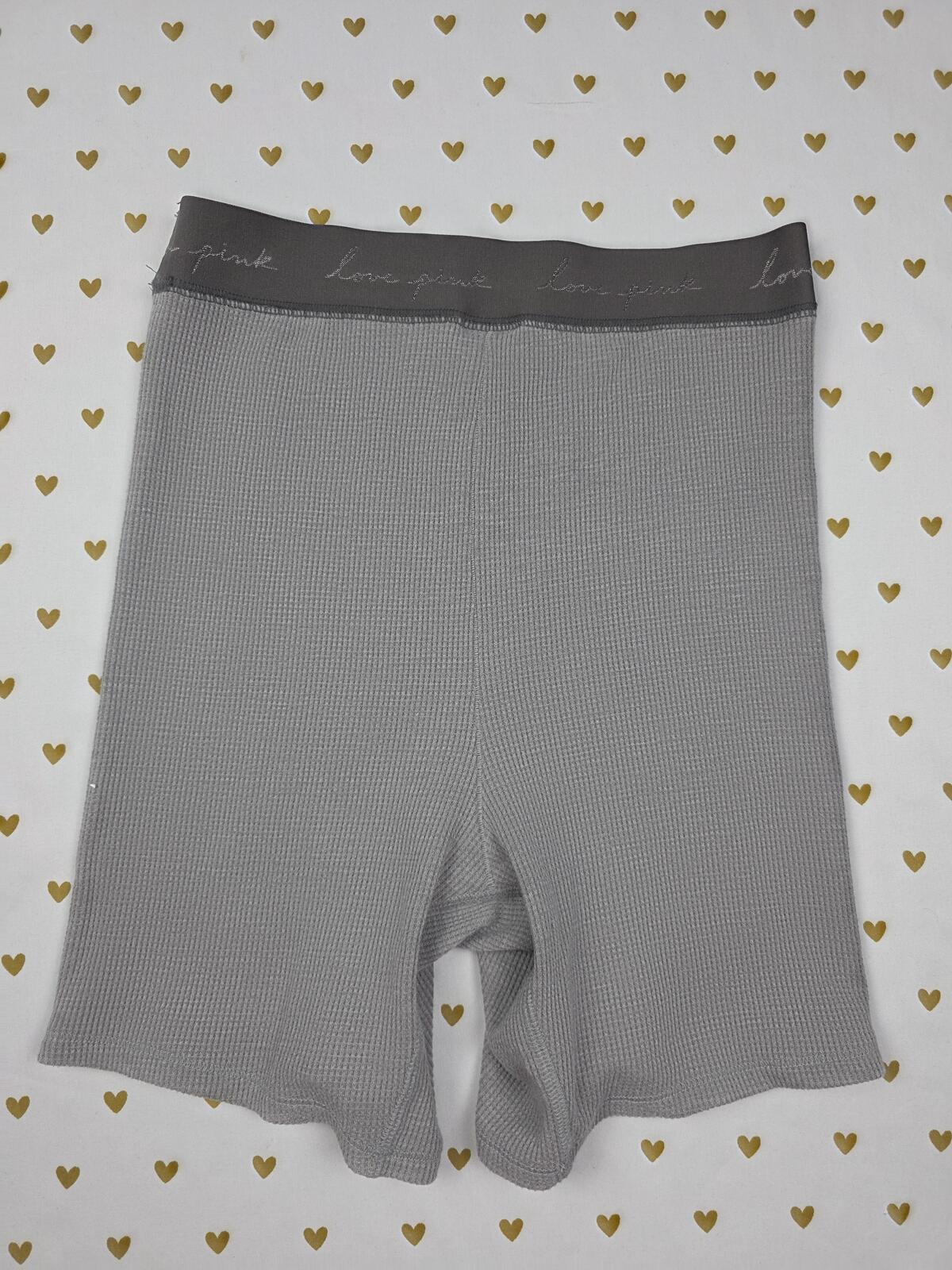 Victorias Secret PINK Waffle Thermal SMALL Sleep Shorts Boxers Pajama Bottoms