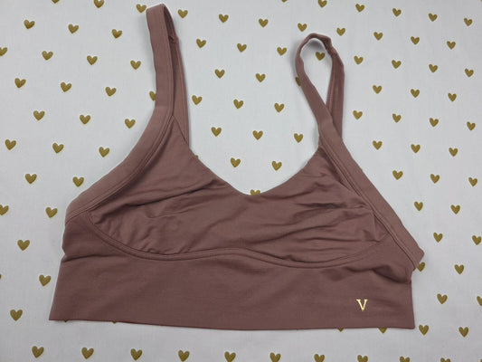 Victorias Secret Brown Soft Comfortable small Bralette Bra Top Tank