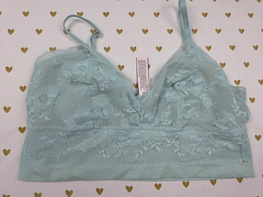 Victorias Secret Medium Green Mint Bralette Bra Top Tank