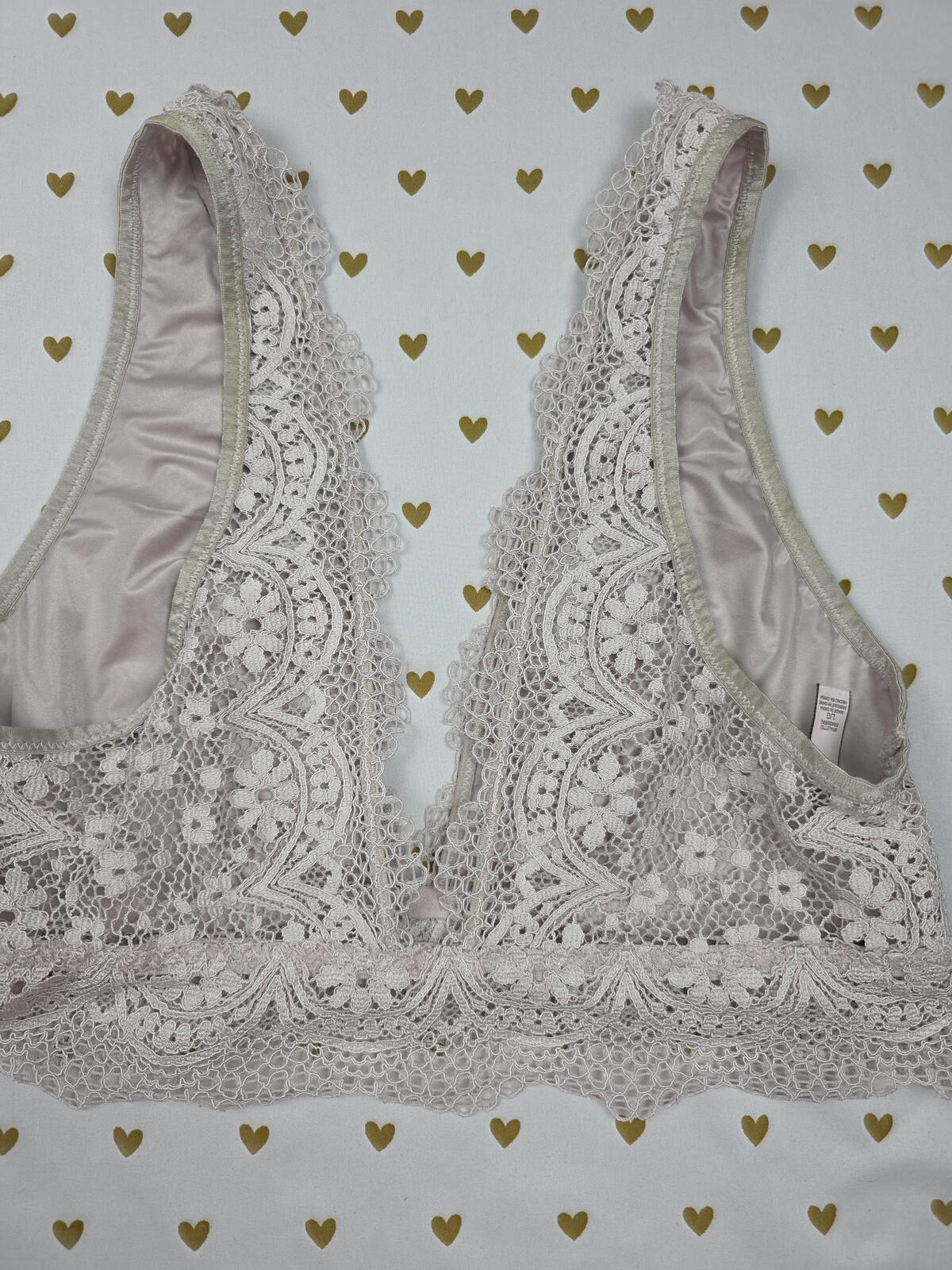 Victorias Secret Lacey Comfy stretch Large Bralette Bra Top Tank