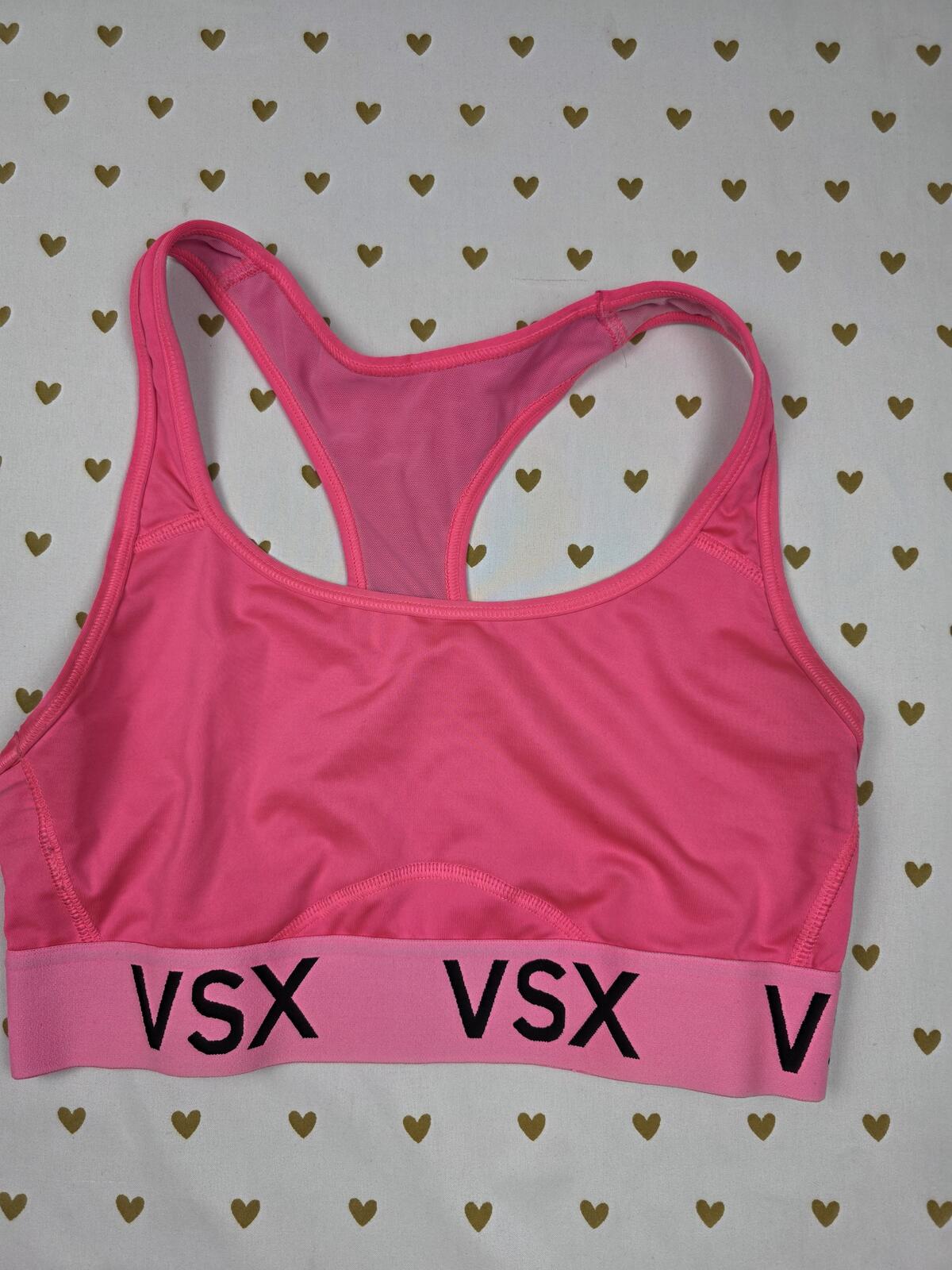 Victorias Secret VSX Hot PInk SMALL SPORTS BRA Bralette Bra Top Tank