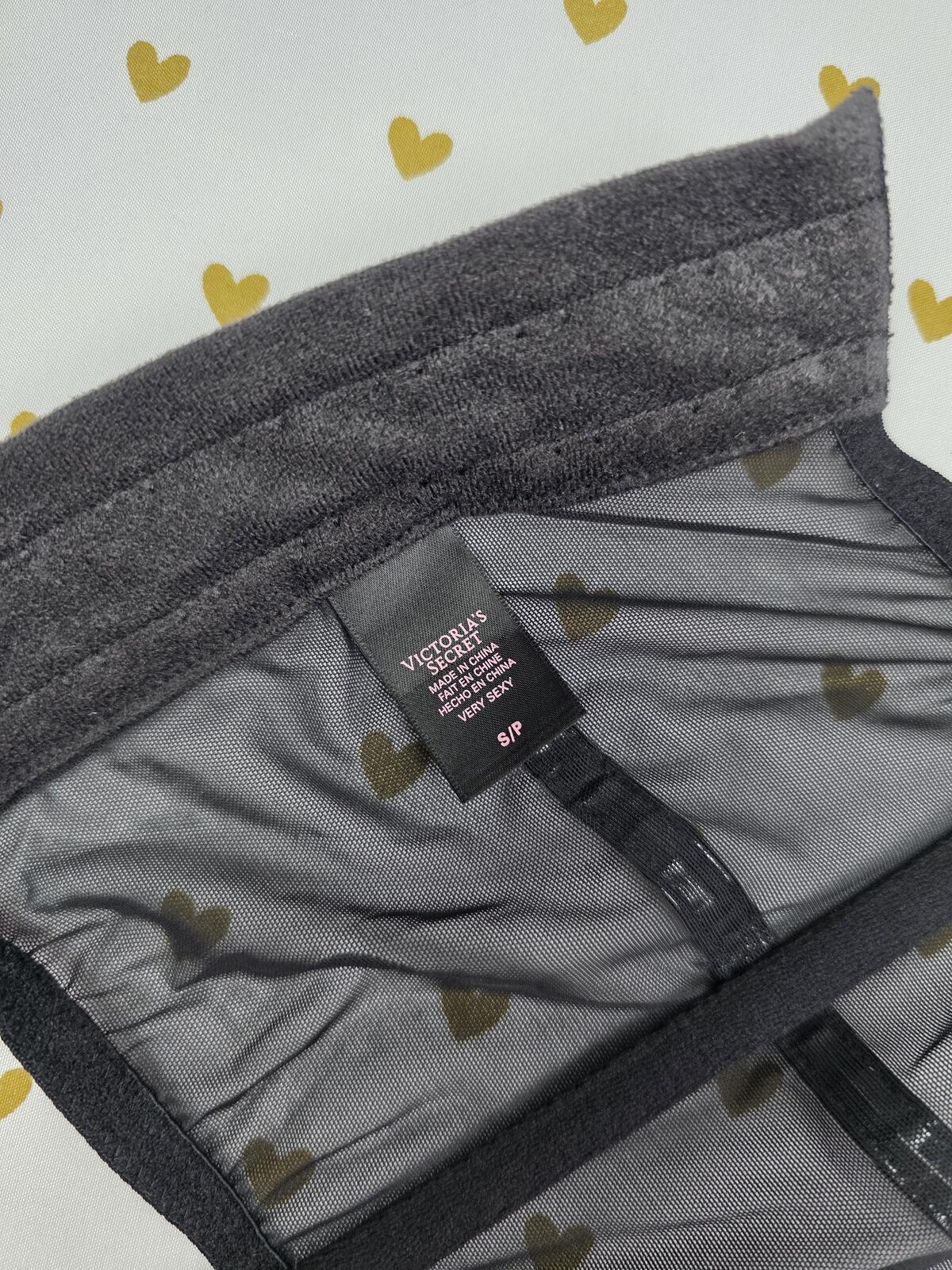 Victorias Secret Very Sexy Black Small Garter Belt Straps Lingerie