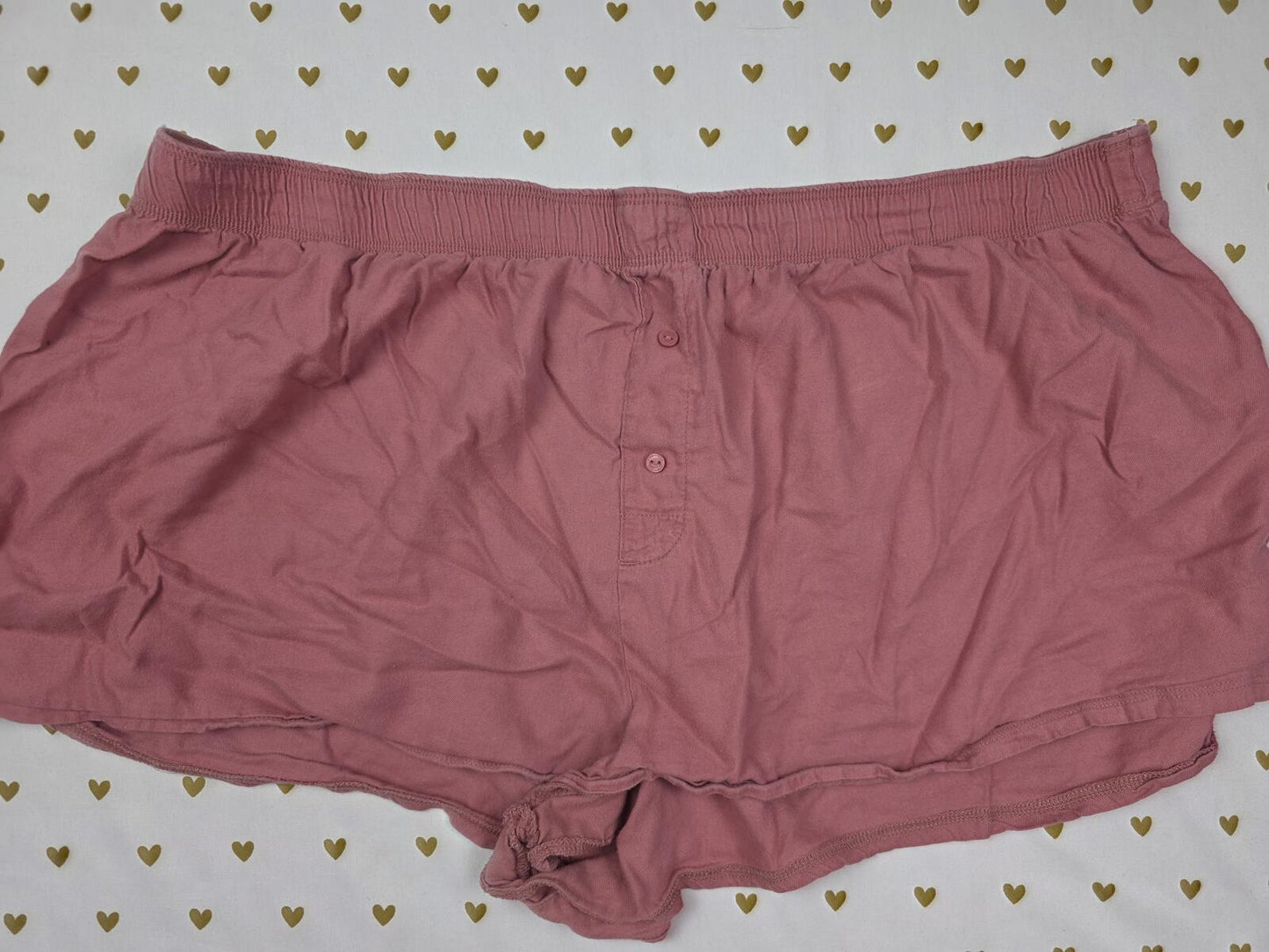 Victorias Secret PINK Dog Logo Butt 2XL XXL  Sleep Shorts Boxers Pajama Bottoms