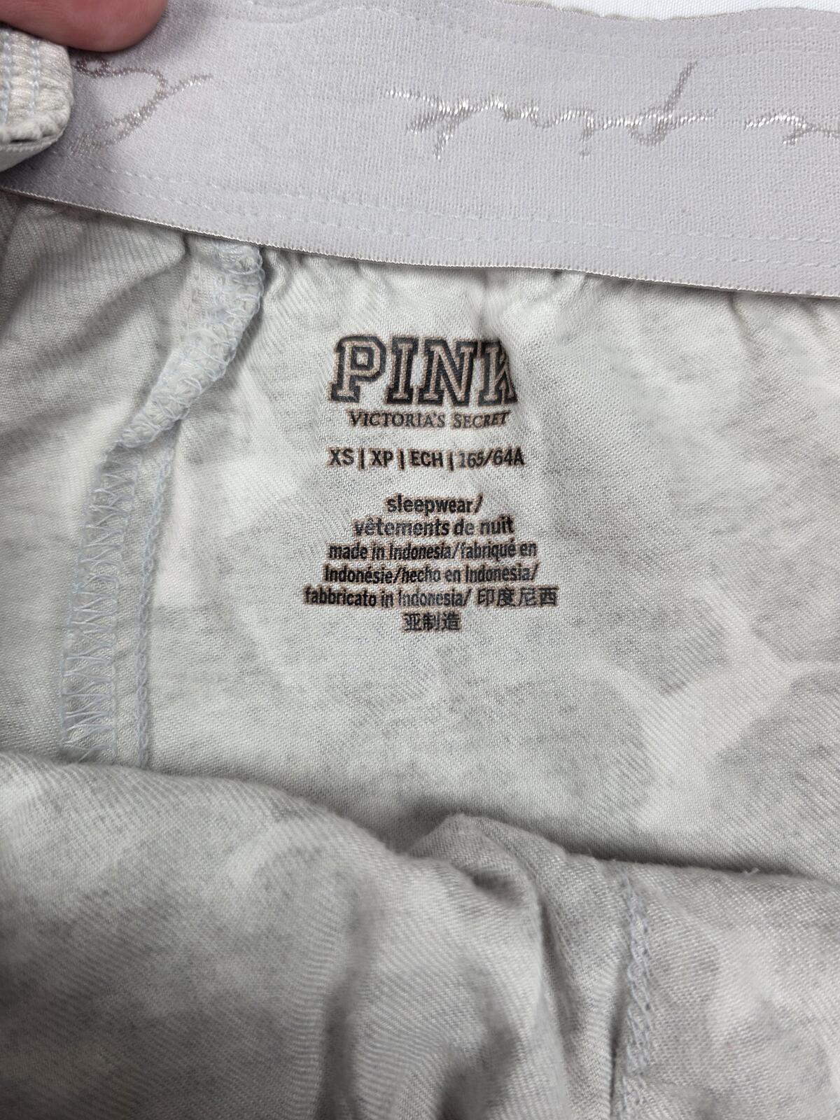 Victorias Secret PINK Grey XS DOG Sleep Shorts Boxers Pajama Bottoms