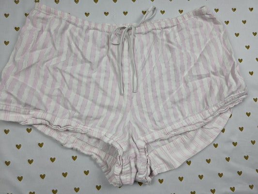 Victorias Secret Striped Pink MEDIIUM Sleep Shorts Boxers Pajama Bottoms