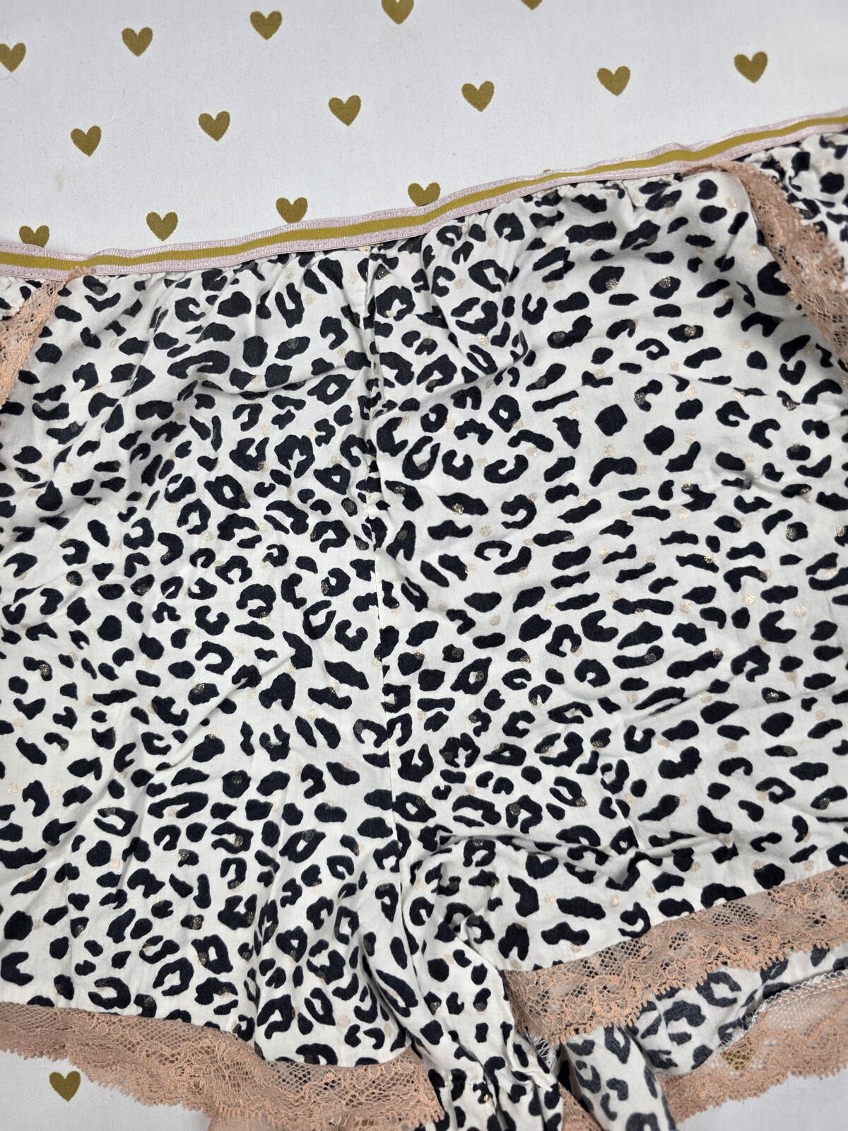 Victorias Secret Cheetah Leopard Spot LARGE Sleep Shorts Boxers Pajama Bottoms