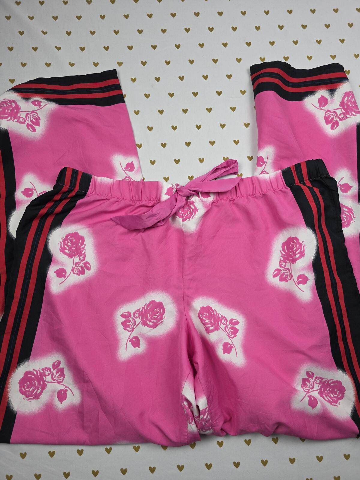 Victorias Secret Satin Silky ROSE Sleep Pants Pajama Bottoms PJ XL Pink
