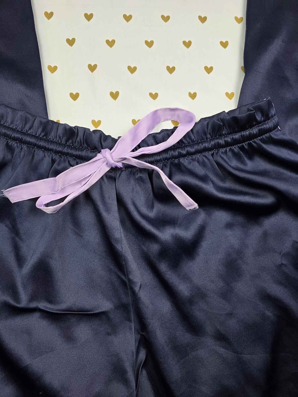 Victorias Secret Satin Silky Striped Sleep Pants Pajama Bottoms MEDIUM