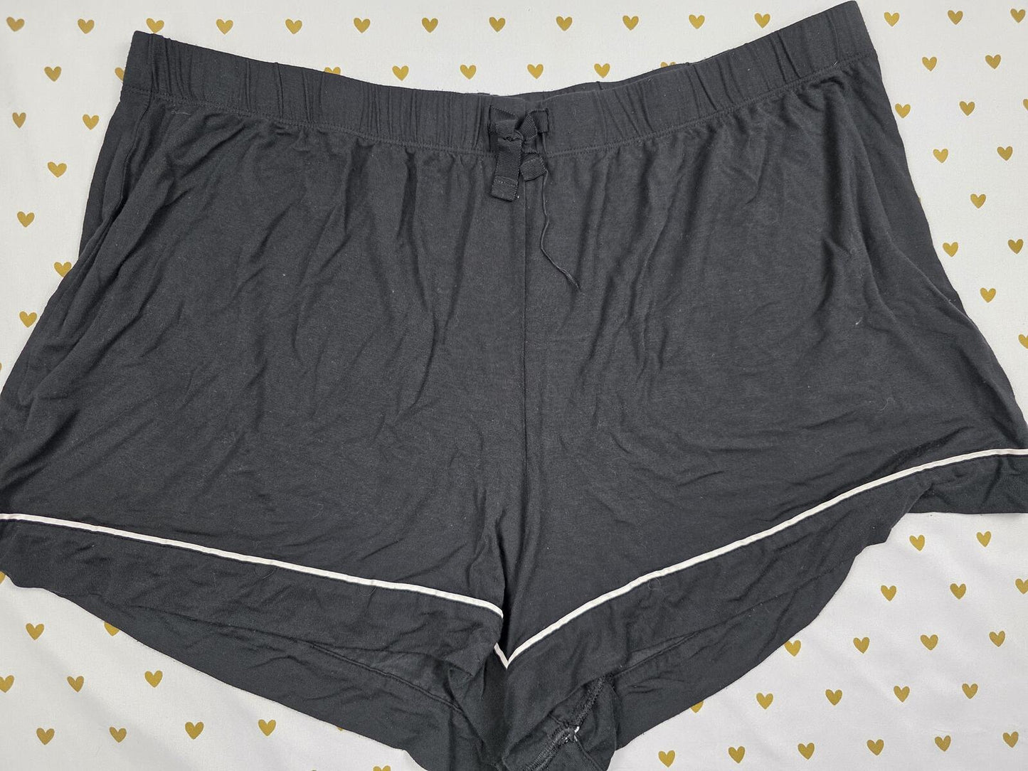 Victorias Secret XL Black super soft Sleep Shorts Boxers Pajama Bottoms