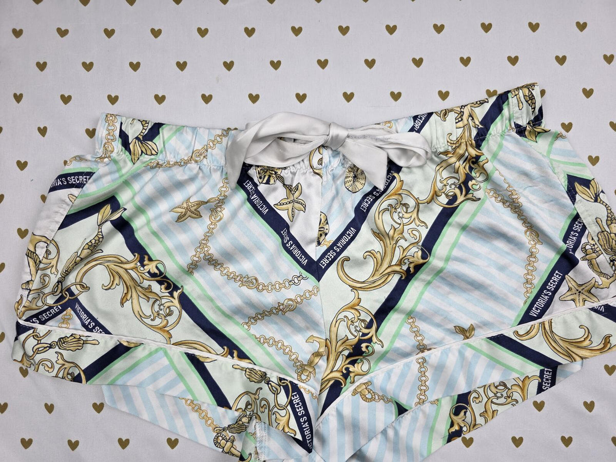 Victorias Secret Satin Silky MEDIUM Sleep Shorts Boxers Pajama Bottoms