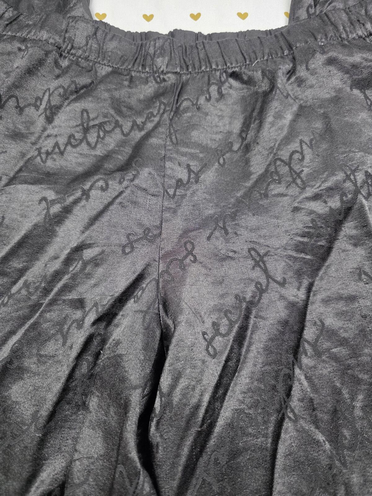 Victorias Secret Black satin Sleep Pants Pajama Bottoms  SMALL
