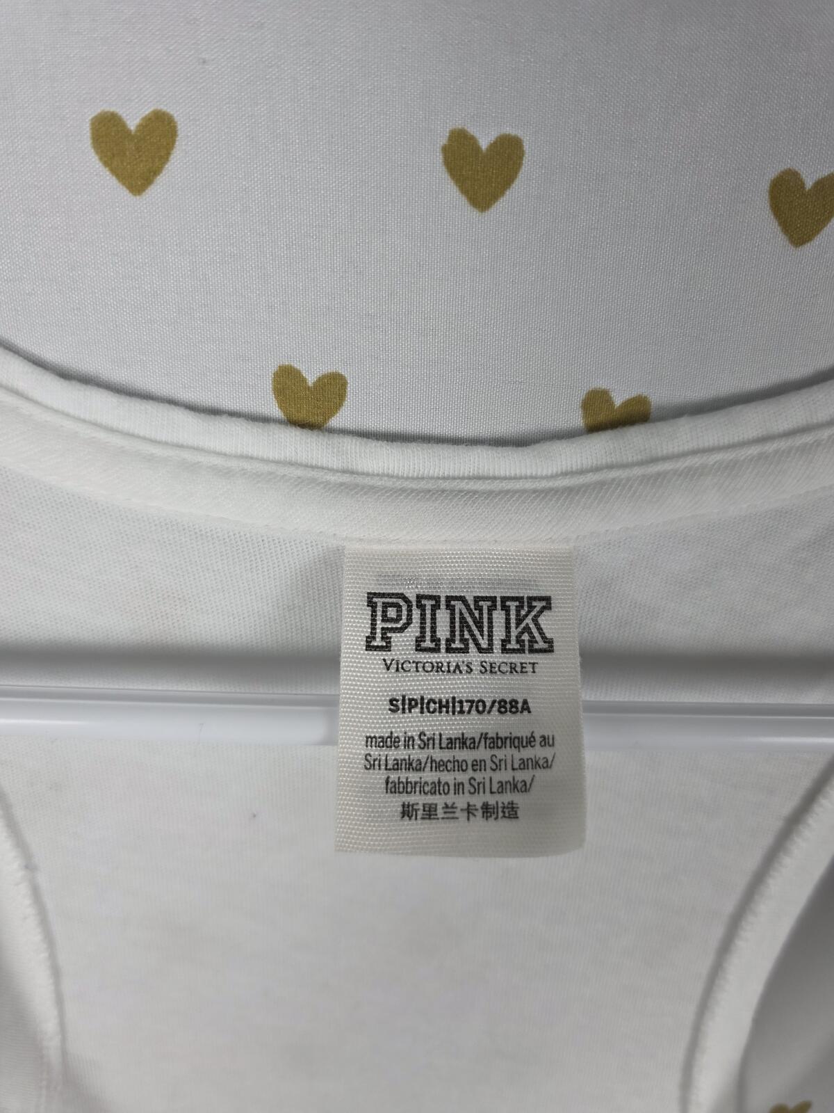 Victorias Secret PINK Gradient Rainbow Sequin BLING HTF Tank Yoga Pants SMALL