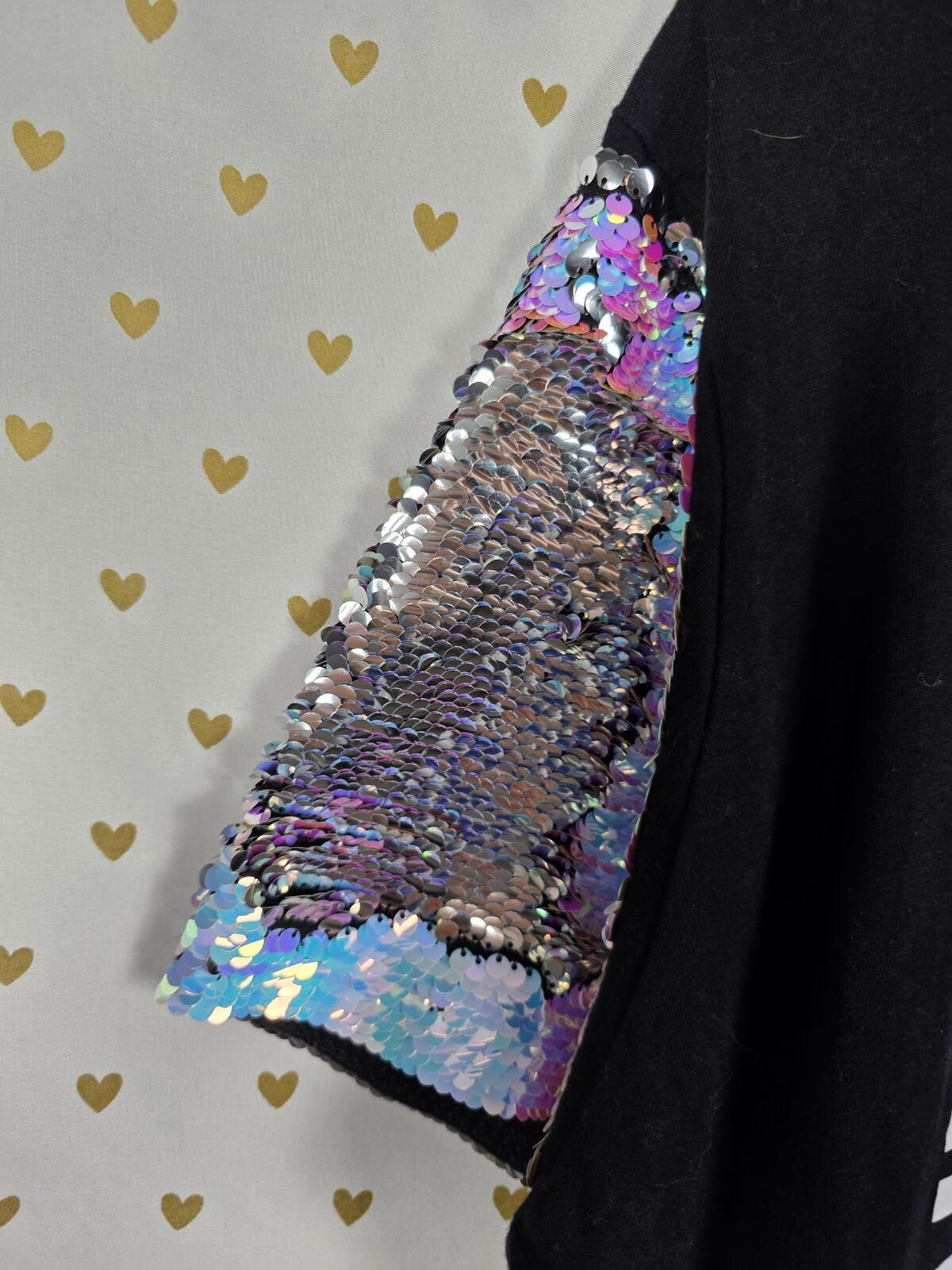 Victorias Secret PINK MERMAID Flip Bling Sequined SET S Tee Yoga Pants HTF RARE