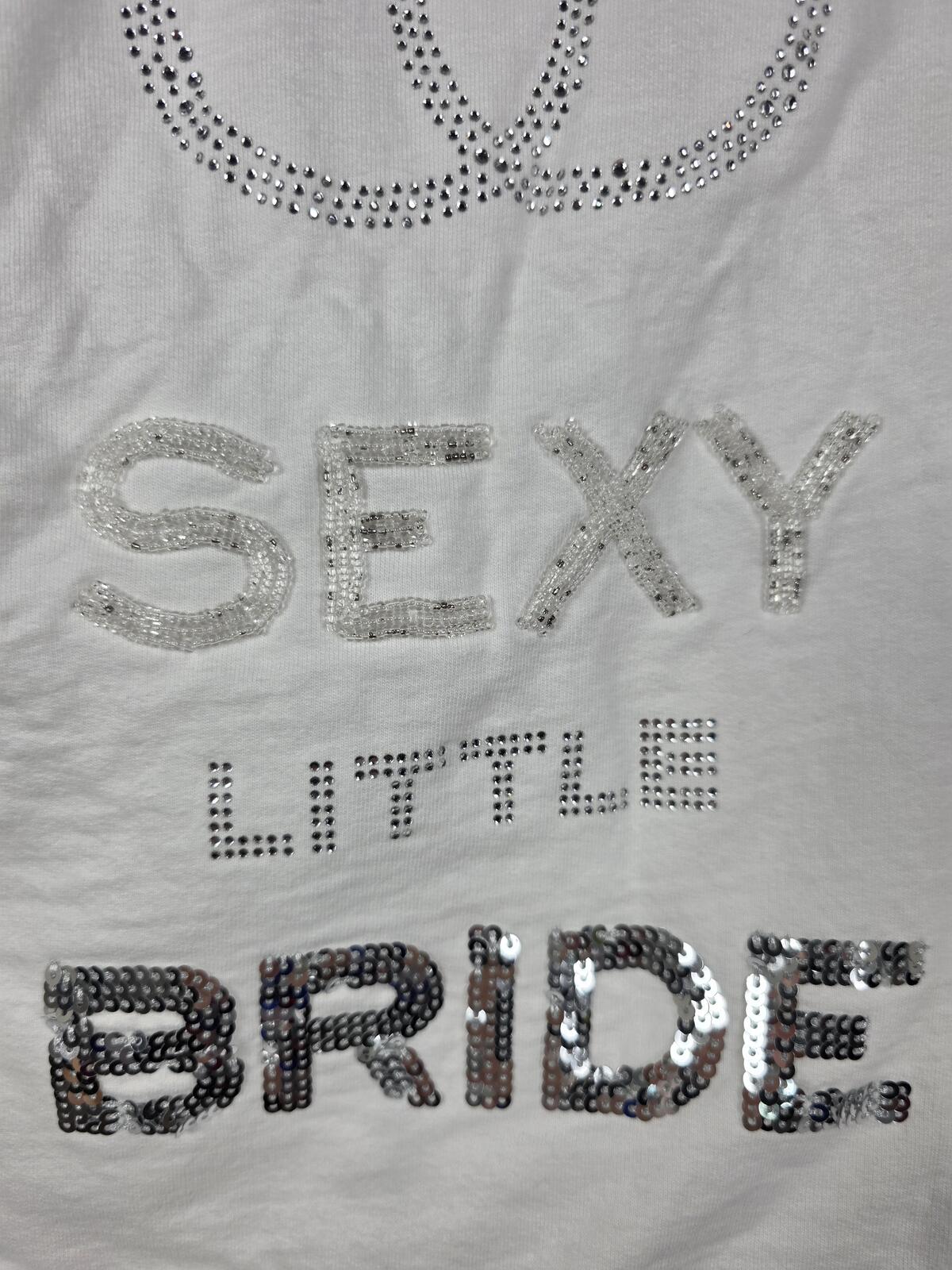 Victorias Secret SEXY LITTLE BRIDE Bridal I DO Ring Pull BLING Jacket Small