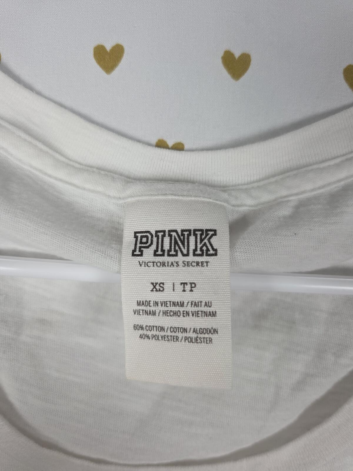 Victorias Secret PINK Bling Sequined Tee shirt XS