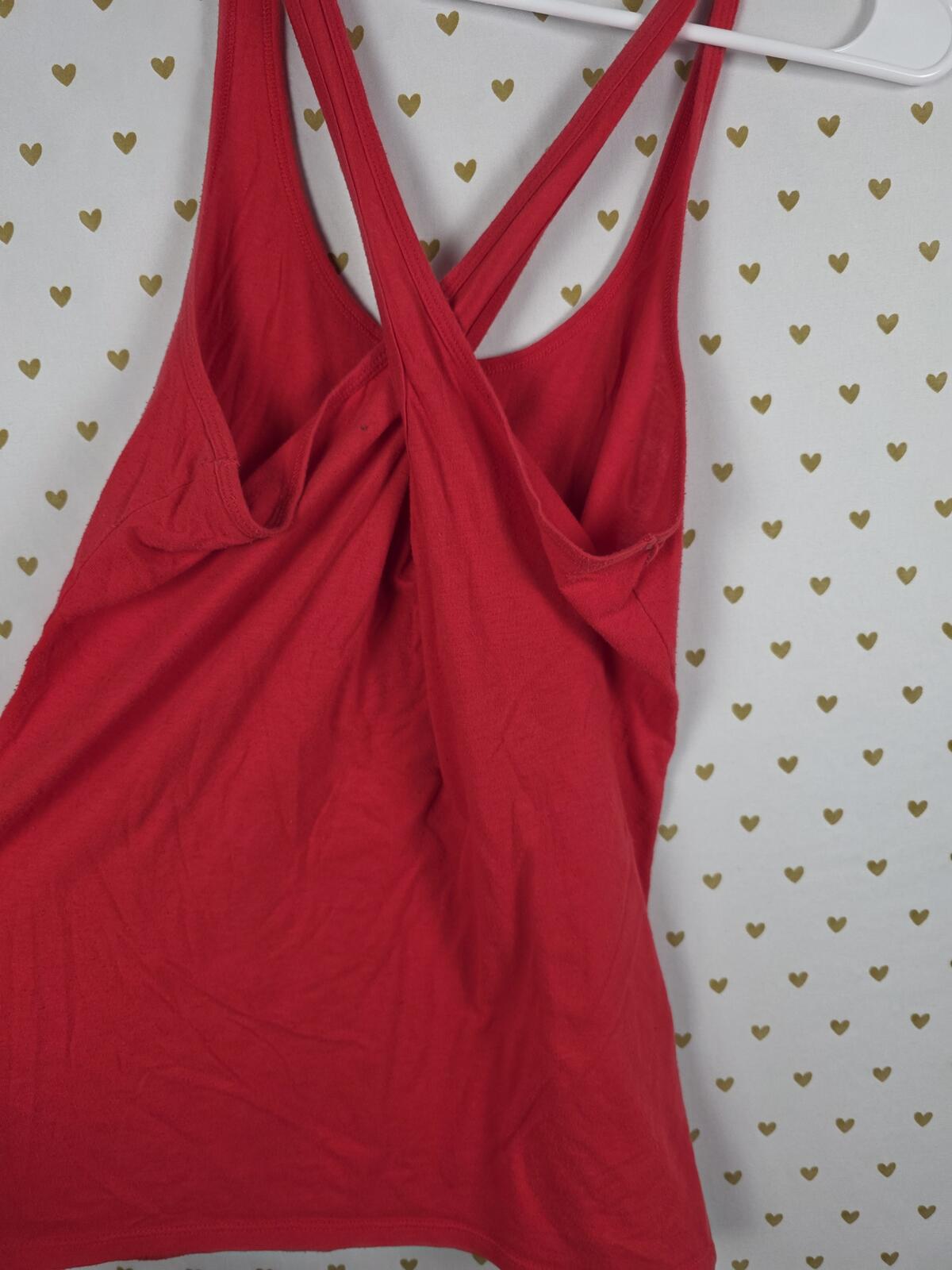 Victorias Secret I DO NAUGHTY NICELY Tank Top Cross back MEDIUM