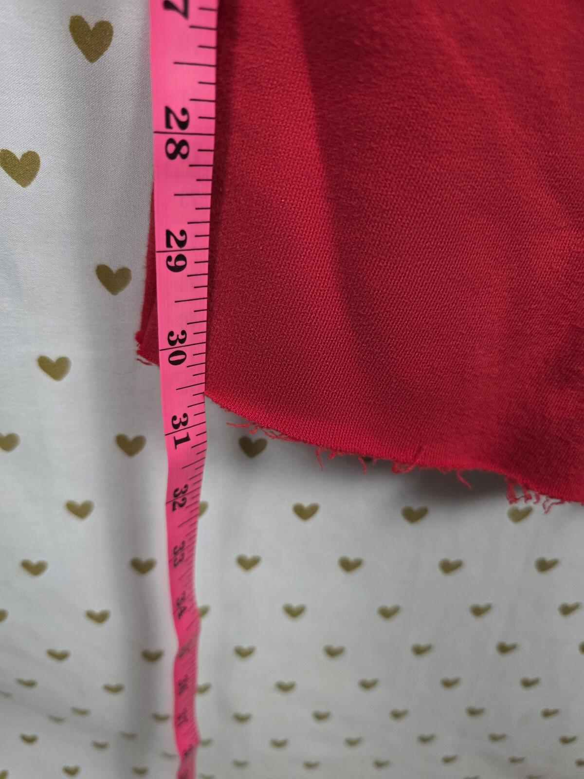 Victorias Secret PINK Red logo Flared Raw Hem Sweats Sweatpants LARGE