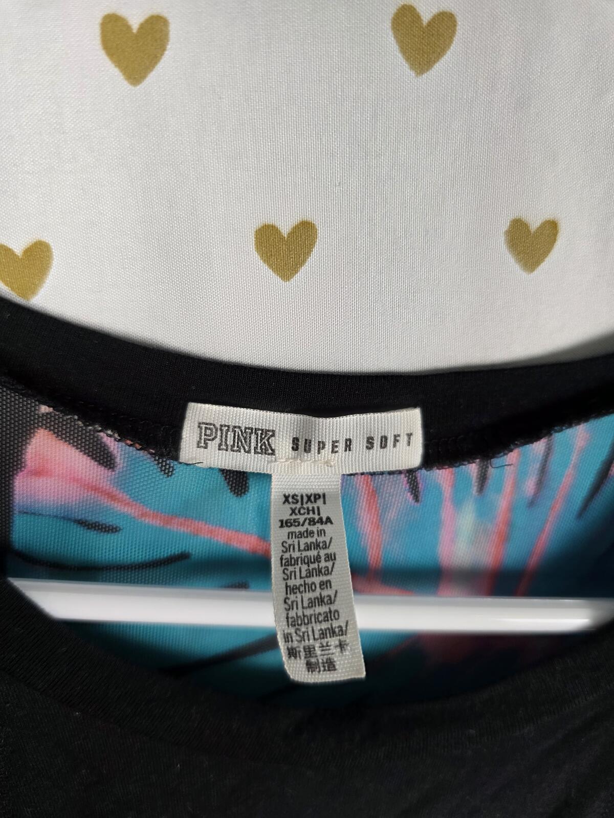 Victorias Secret PINK SUPER SOFT Floral Mesh Tank Top XS