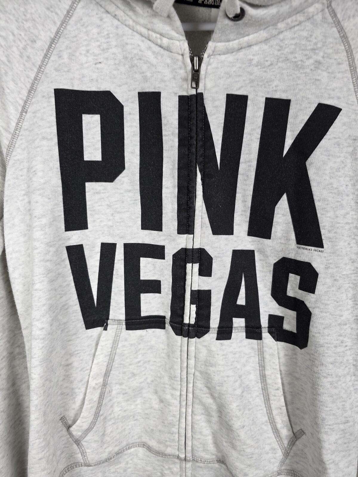 Victorias Secret Pink VEGAS Bling CHERRIES HTF Hoodie Full Zip Hoodie Jacket S